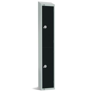 Elite Double Door 450mm Deep Lockers Black