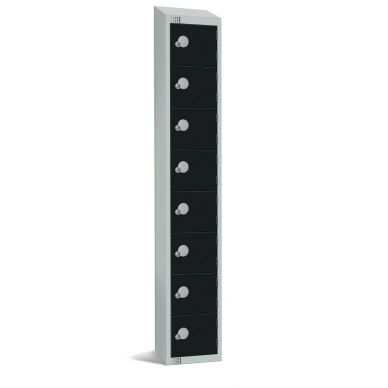 Elite Eight Door 300mm Deep Lockers Black