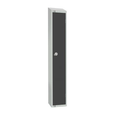 Elite Single Door 300mm Deep Lockers Graphite Grey