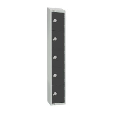 Elite Five Door 450mm Deep Lockers Graphite Grey