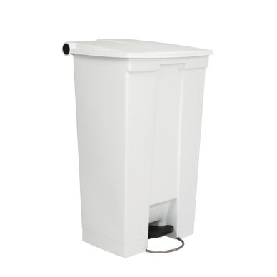 Rubbermaid Step On Pedal Bin White 87Ltr