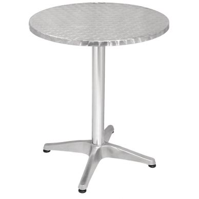 Bolero Round Bistro Table Stainless Steel 600mm