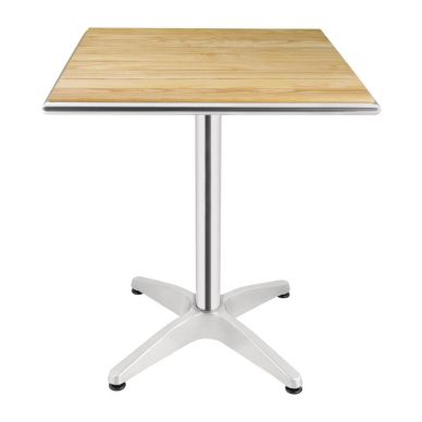 Bolero Ash Top Table Square 600mm (Single)