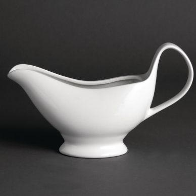 Olympia Whiteware Gravy Boats 340ml 12oz (Pack of 6)