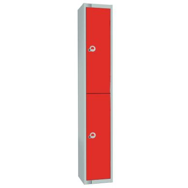 Elite Double Door 450mm Deep Lockers Red