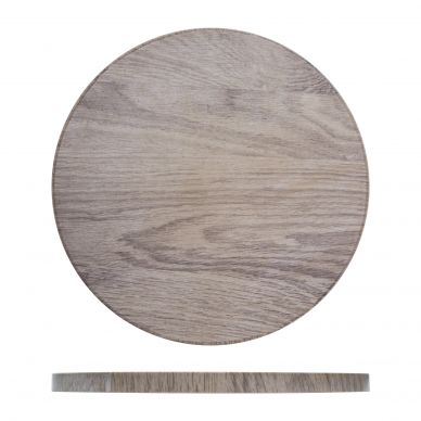 Light Oak New Haven Melamine Round Slab 32.5cm