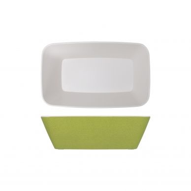 Lime Green Seville Melamine GN1/4 Deep Dish 26.5 x 16.2 x 8cm