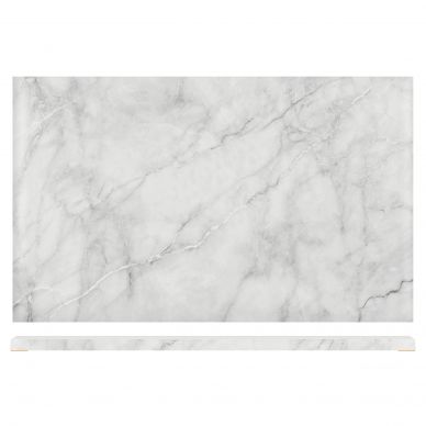 White Marble Agra Melamine GN1/1 Slab 53 x 32.5cm