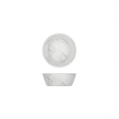 White Marble Agra Melamine Bowl 12.7 x 4.5cm - Pack of 24