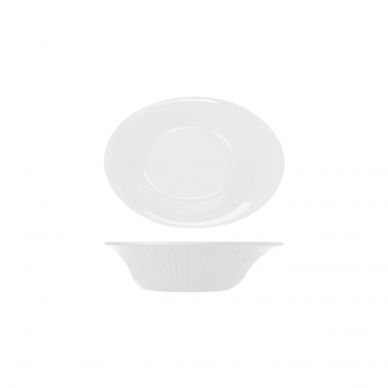 Opulence White Boston Melamine Oval Bowl 25.5 x 19 x 6.7cm - Pack of 6