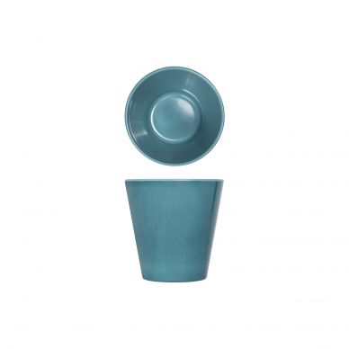 Light Blue Glazed Melamine Casablanca Pot 9.5cm - Pack of 6