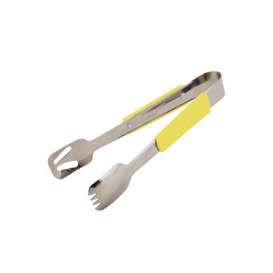 Genware Plastic Handle Buffet Tongs Yellow