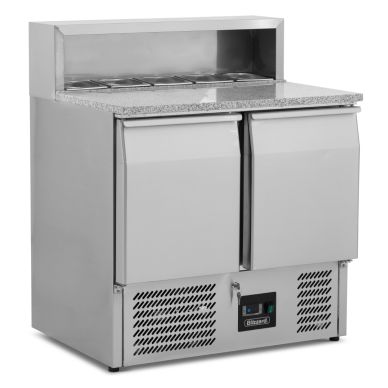 Blizzard 2 Door Compact Gastronorm Pizza Prep Counter 240L