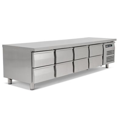 Blizzard 8 Drawer Low Height 650mm Snack Counter 420L