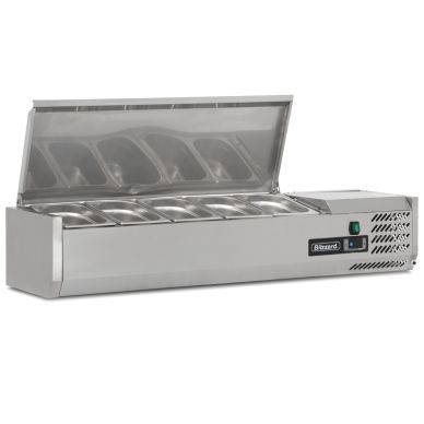 Blizzard 1/3 Gastronorm Prep Top with Hinged Lid 1200mm(W)