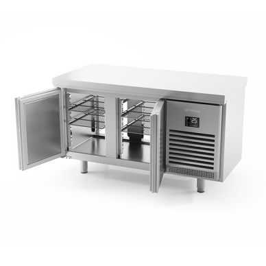 Infrico 2 Door 800mm Depth Pass Thru Counter 385L