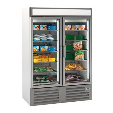 Double Glass Door Freezer Merchandiser 1000L