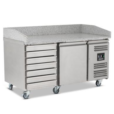 Blizzard 1 Door Pizza Prep Counter With Neutral Drawers 390L