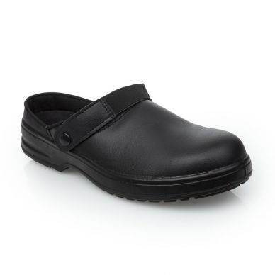 Slipbuster Lite Unisex Safety Chef Clogs Black