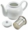 Genware Porcelain Teapot with Infuser 45cl/15.75oz - Pack of 6